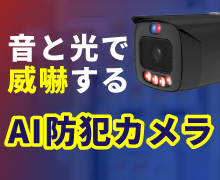 音と光で威嚇するギミックカメラ